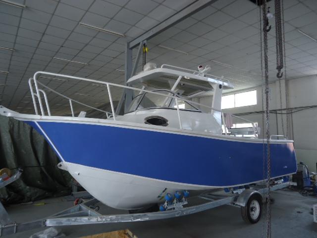 Barcos pesqueros/de derivas de la cabina del Cuddy de la consola central durables con la anchura de los 2.1M