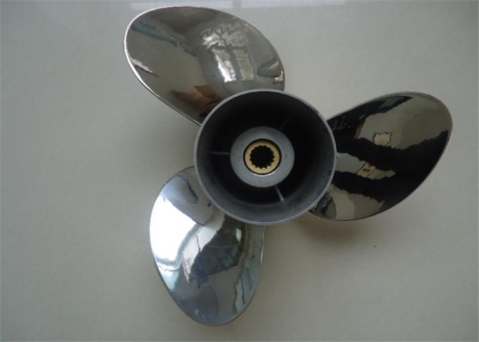 Propulsores pulidos del motor externo del acero inoxidable 3 cuchillas con el tamaño 13 3/4x15